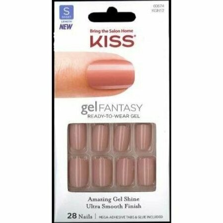 KISS KGN12 Gel Fantasy Color Nails Ribbons, 24PK 300225